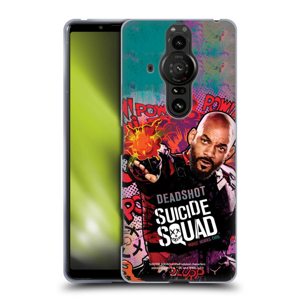 Suicide Squad 2016 Graphics Deadshot Poster Soft Gel Case for Sony Xperia Pro-I