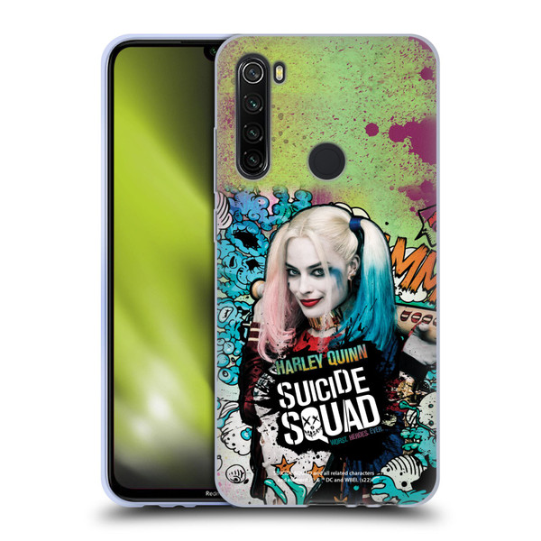 Suicide Squad 2016 Graphics Harley Quinn Poster Soft Gel Case for Xiaomi Redmi Note 8T