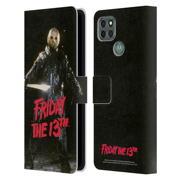 Friday the 13th Part VIII Jason Takes Manhattan Graphics Jason Voorhees Leather Book Wallet Case Cover For Motorola Moto G9 Power