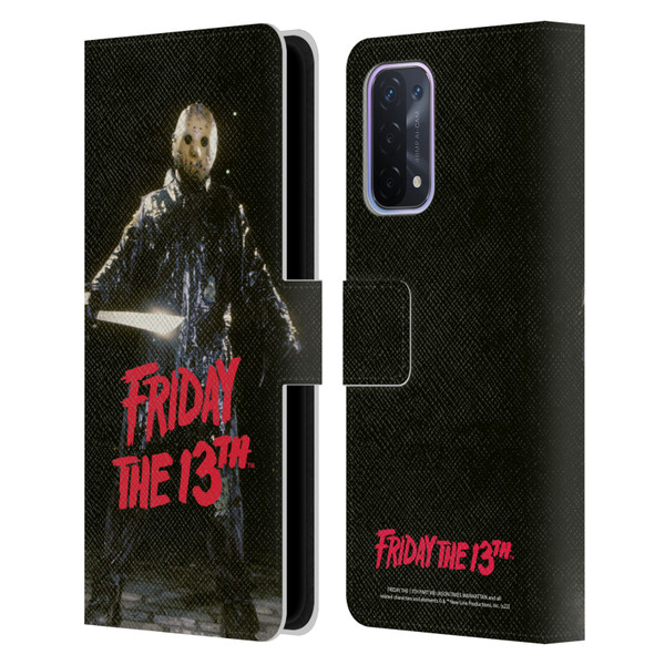 Friday the 13th Part VIII Jason Takes Manhattan Graphics Jason Voorhees Leather Book Wallet Case Cover For OPPO A54 5G