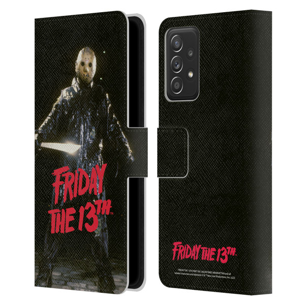 Friday the 13th Part VIII Jason Takes Manhattan Graphics Jason Voorhees Leather Book Wallet Case Cover For Samsung Galaxy A53 5G (2022)