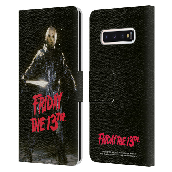 Friday the 13th Part VIII Jason Takes Manhattan Graphics Jason Voorhees Leather Book Wallet Case Cover For Samsung Galaxy S10