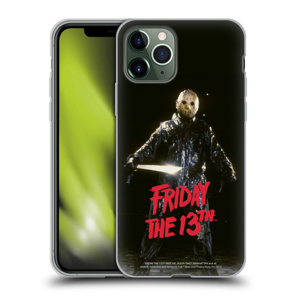 Friday the 13th Part VIII Jason Takes Manhattan Graphics Jason Voorhees Soft Gel Case for Apple iPhone 11 Pro