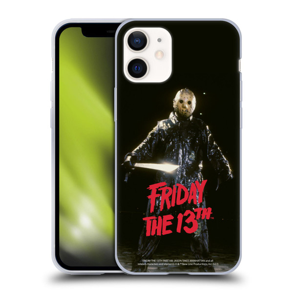 Friday the 13th Part VIII Jason Takes Manhattan Graphics Jason Voorhees Soft Gel Case for Apple iPhone 12 Mini