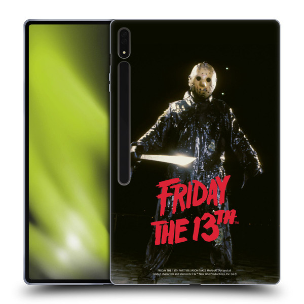 Friday the 13th Part VIII Jason Takes Manhattan Graphics Jason Voorhees Soft Gel Case for Samsung Galaxy Tab S8 Ultra