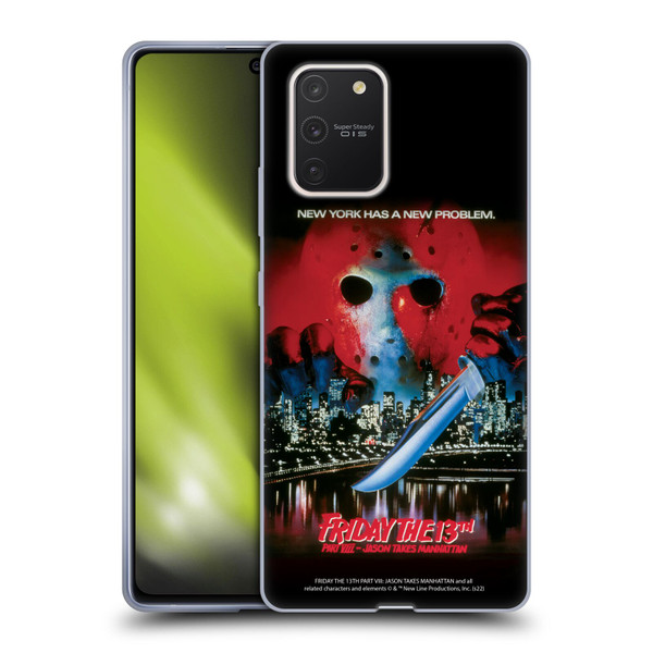 Friday the 13th Part VIII Jason Takes Manhattan Graphics Key Art Soft Gel Case for Samsung Galaxy S10 Lite