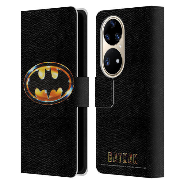 Batman (1989) Key Art Logo Leather Book Wallet Case Cover For Huawei P50 Pro