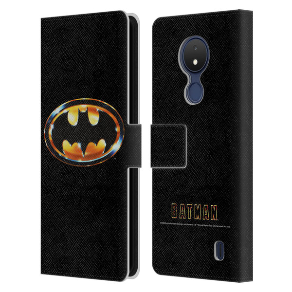 Batman (1989) Key Art Logo Leather Book Wallet Case Cover For Nokia C21