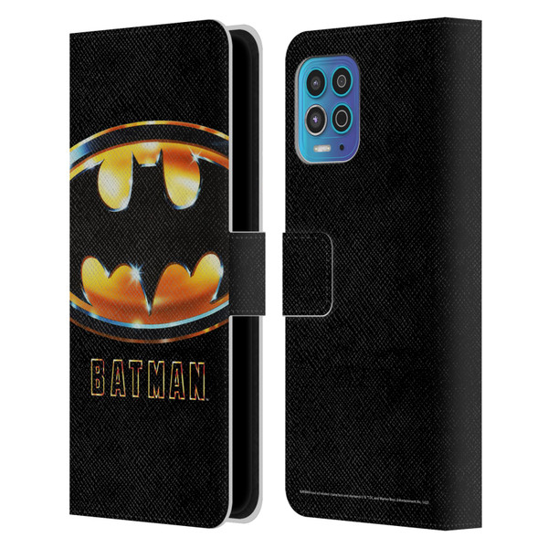 Batman (1989) Key Art Poster Leather Book Wallet Case Cover For Motorola Moto G100