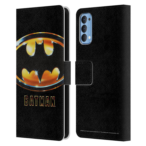 Batman (1989) Key Art Poster Leather Book Wallet Case Cover For OPPO Reno 4 5G