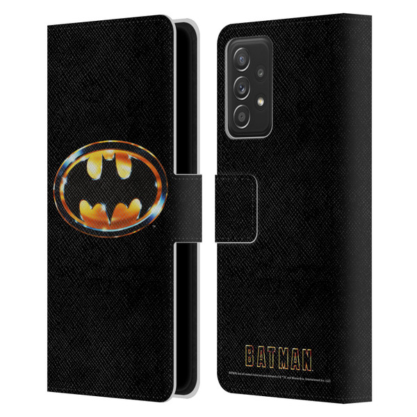 Batman (1989) Key Art Logo Leather Book Wallet Case Cover For Samsung Galaxy A52 / A52s / 5G (2021)