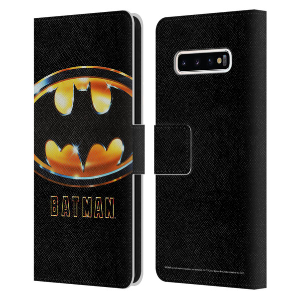 Batman (1989) Key Art Poster Leather Book Wallet Case Cover For Samsung Galaxy S10+ / S10 Plus