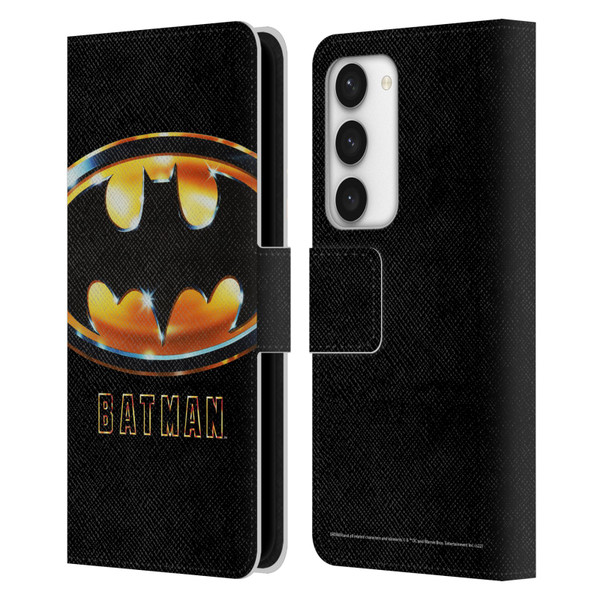 Batman (1989) Key Art Poster Leather Book Wallet Case Cover For Samsung Galaxy S23 5G
