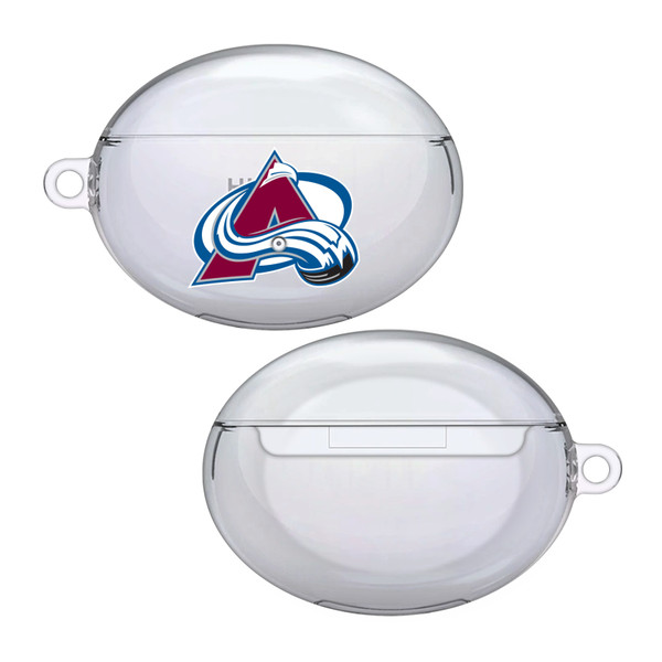NHL Team Logo 1 Colorado Avalanche Clear Hard Crystal Cover Case for Huawei Freebuds 4