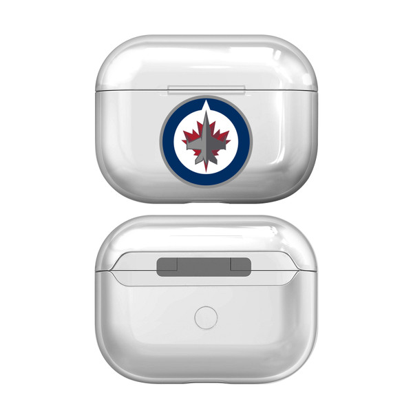 NHL Team Logo Winnipeg Jets Clear Hard Crystal Cover Case for Apple AirPods Pro Charging Case