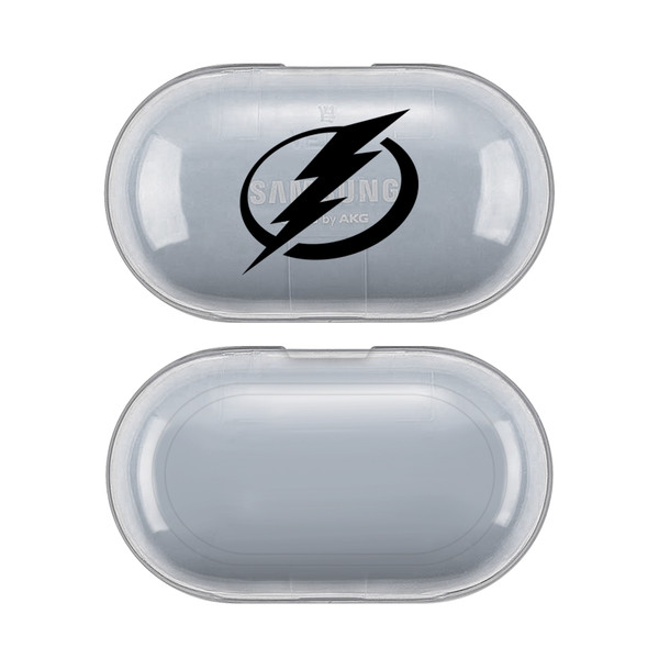 NHL Team Logo Tampa Bay Lightning Clear Hard Crystal Cover Case for Samsung Galaxy Buds / Buds Plus