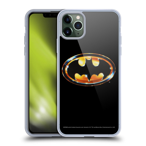 Batman (1989) Key Art Logo Soft Gel Case for Apple iPhone 11 Pro Max