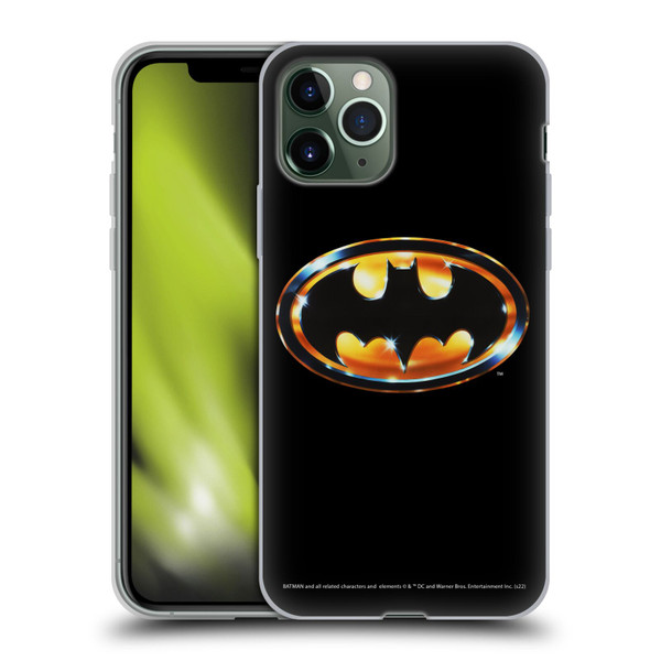 Batman (1989) Key Art Logo Soft Gel Case for Apple iPhone 11 Pro