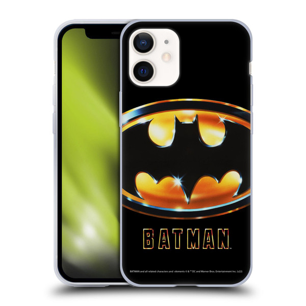 Batman (1989) Key Art Poster Soft Gel Case for Apple iPhone 12 Mini