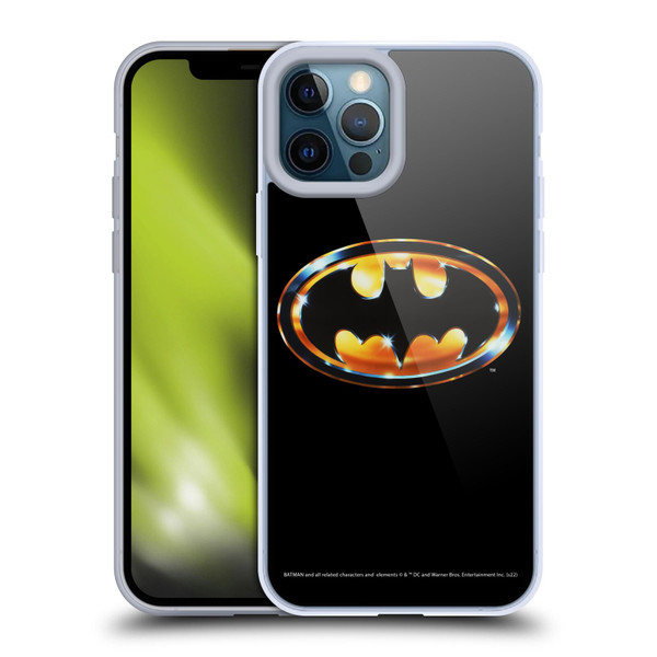 Batman (1989) Key Art Logo Soft Gel Case for Apple iPhone 12 Pro Max