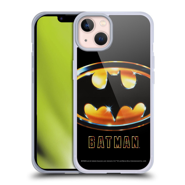 Batman (1989) Key Art Poster Soft Gel Case for Apple iPhone 13