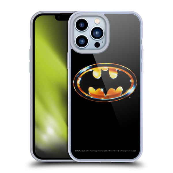 Batman (1989) Key Art Logo Soft Gel Case for Apple iPhone 13 Pro Max