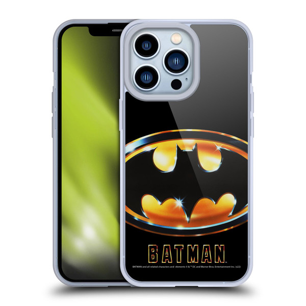 Batman (1989) Key Art Poster Soft Gel Case for Apple iPhone 13 Pro