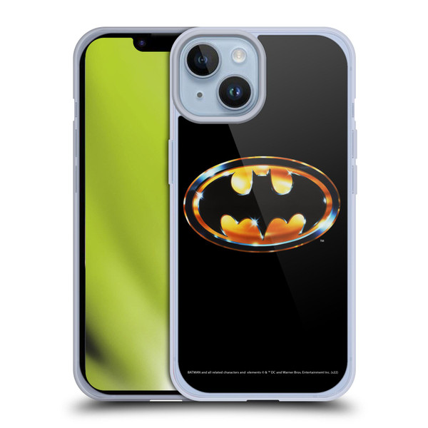 Batman (1989) Key Art Logo Soft Gel Case for Apple iPhone 14