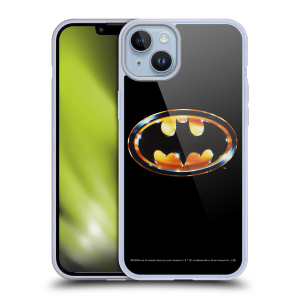 Batman (1989) Key Art Logo Soft Gel Case for Apple iPhone 14 Plus