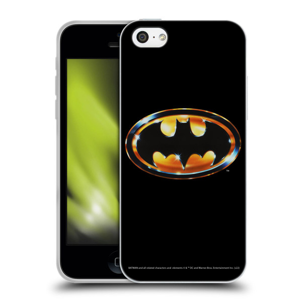 Batman (1989) Key Art Logo Soft Gel Case for Apple iPhone 5c
