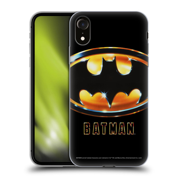 Batman (1989) Key Art Poster Soft Gel Case for Apple iPhone XR