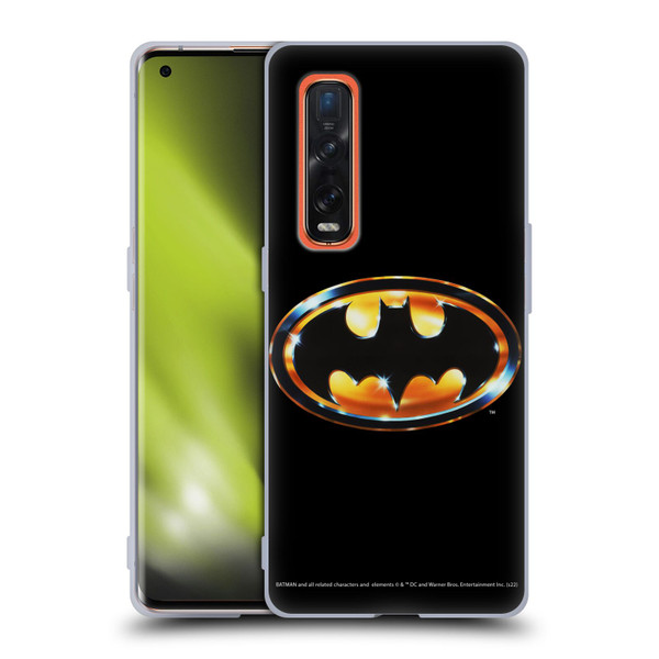 Batman (1989) Key Art Logo Soft Gel Case for OPPO Find X2 Pro 5G