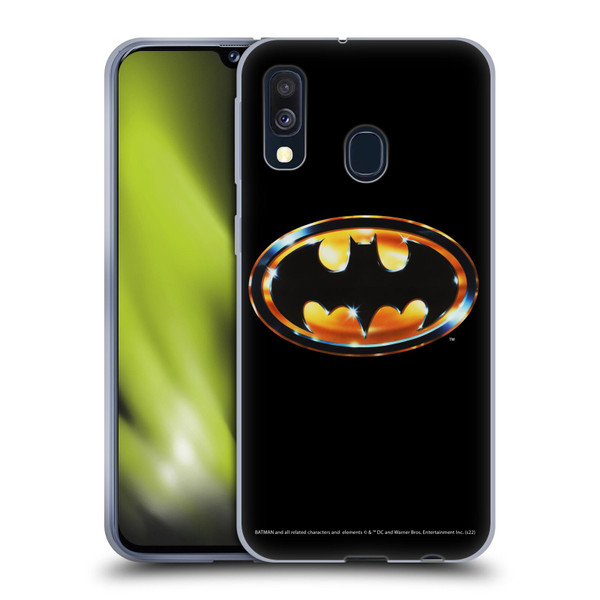 Batman (1989) Key Art Logo Soft Gel Case for Samsung Galaxy A40 (2019)