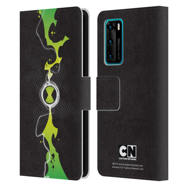 Ben 10: Omniverse Graphics Omnitrix Leather Book Wallet Case Cover For Huawei P40 5G