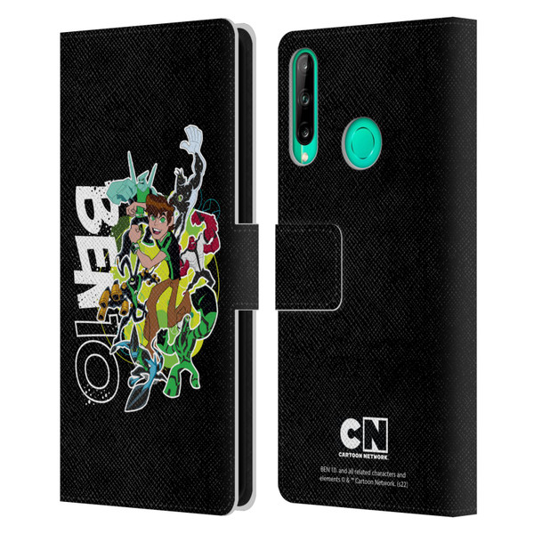Ben 10: Omniverse Graphics Character Art Leather Book Wallet Case Cover For Huawei P40 lite E