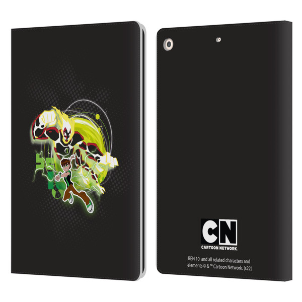 Ben 10: Omniverse Graphics Heatblast Leather Book Wallet Case Cover For Apple iPad 10.2 2019/2020/2021