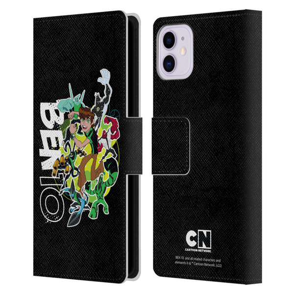 Ben 10: Omniverse Graphics Character Art Leather Book Wallet Case Cover For Apple iPhone 11