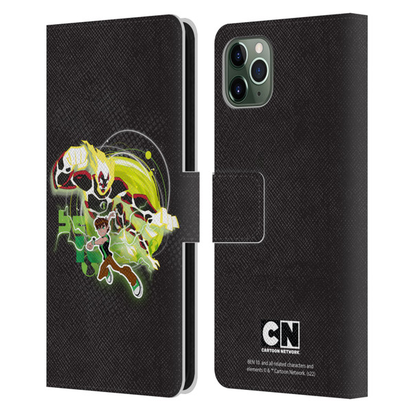 Ben 10: Omniverse Graphics Heatblast Leather Book Wallet Case Cover For Apple iPhone 11 Pro Max