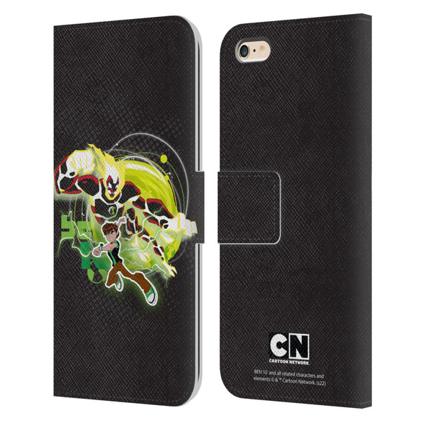 Ben 10: Omniverse Graphics Heatblast Leather Book Wallet Case Cover For Apple iPhone 6 Plus / iPhone 6s Plus