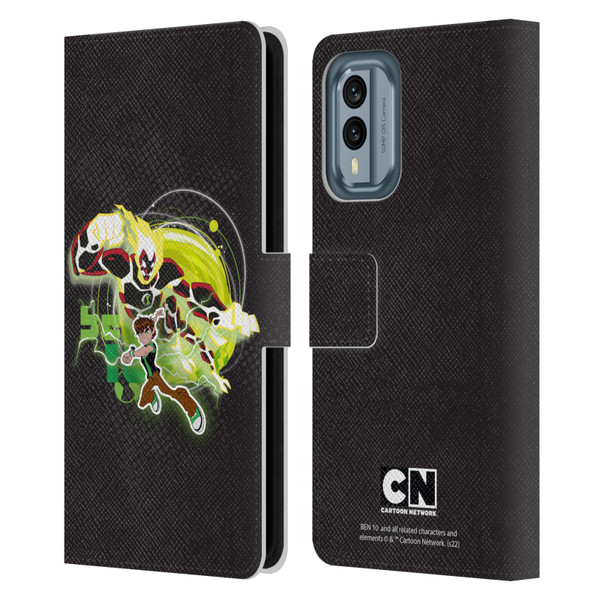 Ben 10: Omniverse Graphics Heatblast Leather Book Wallet Case Cover For Nokia X30