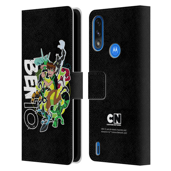 Ben 10: Omniverse Graphics Character Art Leather Book Wallet Case Cover For Motorola Moto E7 Power / Moto E7i Power