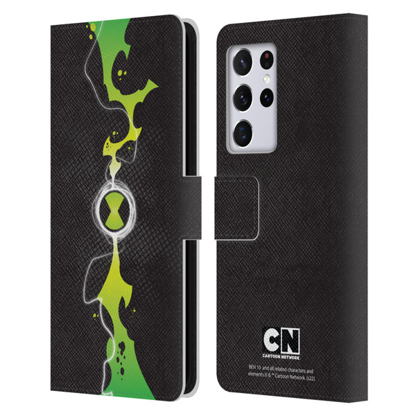 Ben 10: Omniverse Graphics Omnitrix Leather Book Wallet Case Cover For Samsung Galaxy S21 Ultra 5G