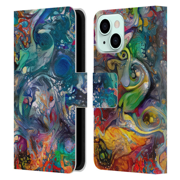 Cosmo18 Jupiter Fantasy Bloom Leather Book Wallet Case Cover For Apple iPhone 13 Mini