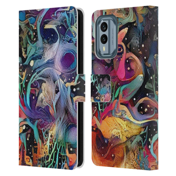 Cosmo18 Jupiter Fantasy Decorative Leather Book Wallet Case Cover For Nokia X30