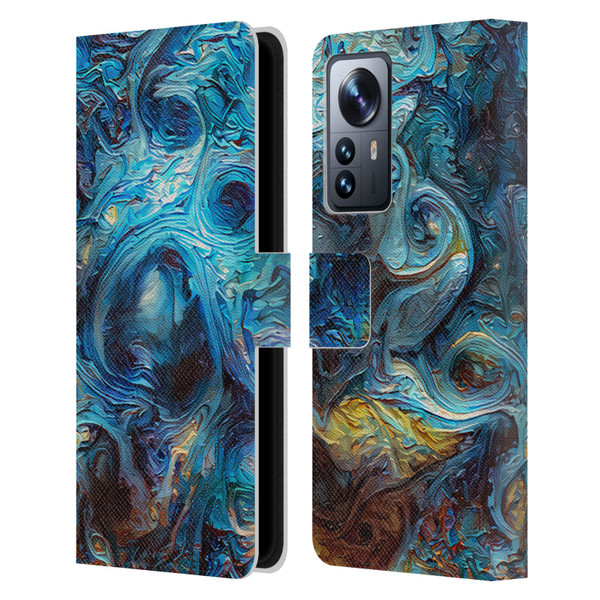 Cosmo18 Jupiter Fantasy Blue Leather Book Wallet Case Cover For Xiaomi 12 Pro