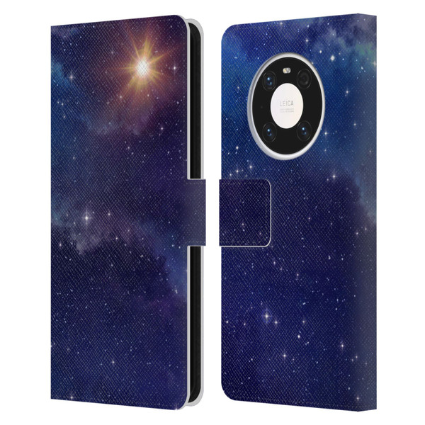 Cosmo18 Space 2 Shine Leather Book Wallet Case Cover For Huawei Mate 40 Pro 5G