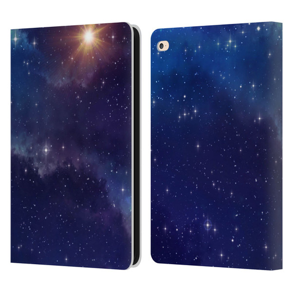 Cosmo18 Space 2 Shine Leather Book Wallet Case Cover For Apple iPad Air 2 (2014)