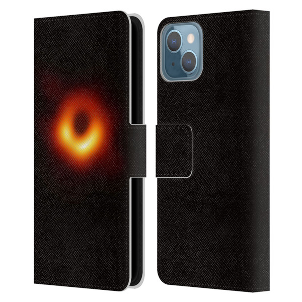 Cosmo18 Space 2 Black Hole Leather Book Wallet Case Cover For Apple iPhone 13