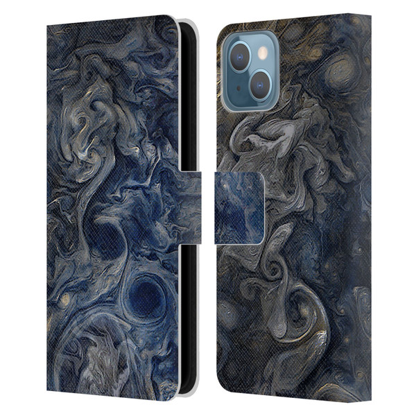 Cosmo18 Space 2 Blues Leather Book Wallet Case Cover For Apple iPhone 13