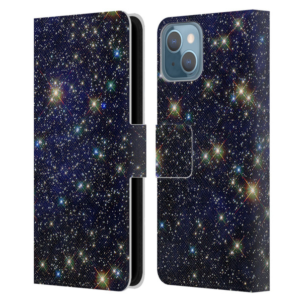 Cosmo18 Space 2 Standout Leather Book Wallet Case Cover For Apple iPhone 13